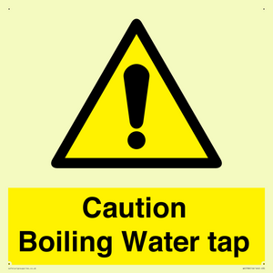 Caution Boiling Water Tap